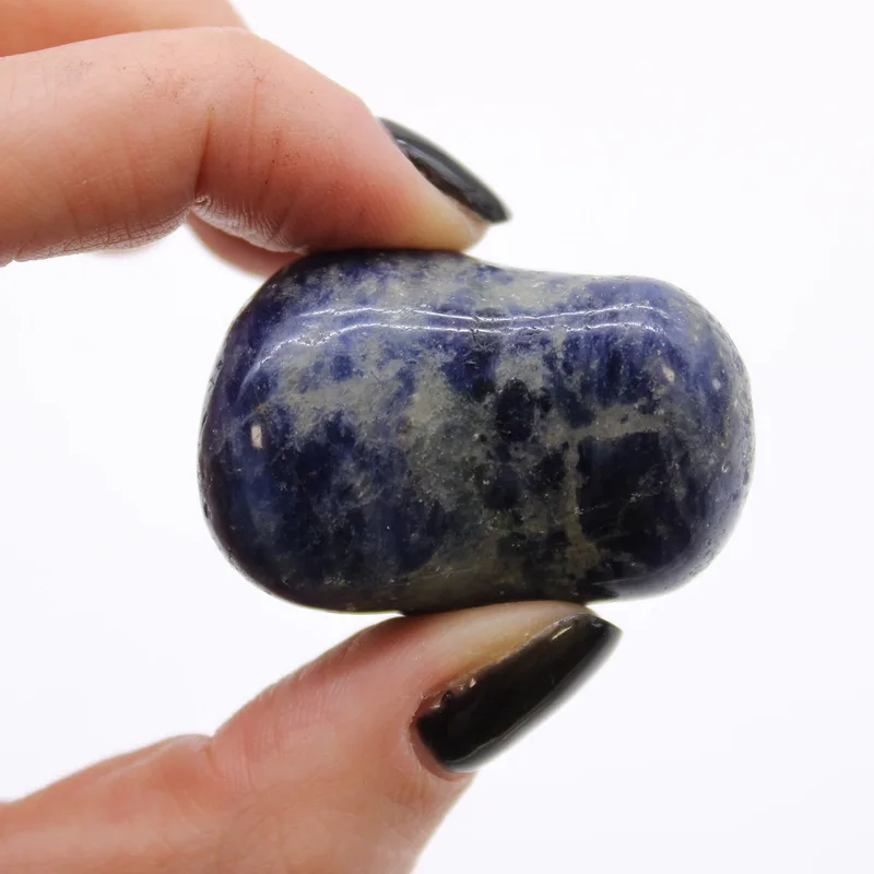 Bag of 6 Large African Tumble Stones - Sodalite - Puro Blu — foto 1