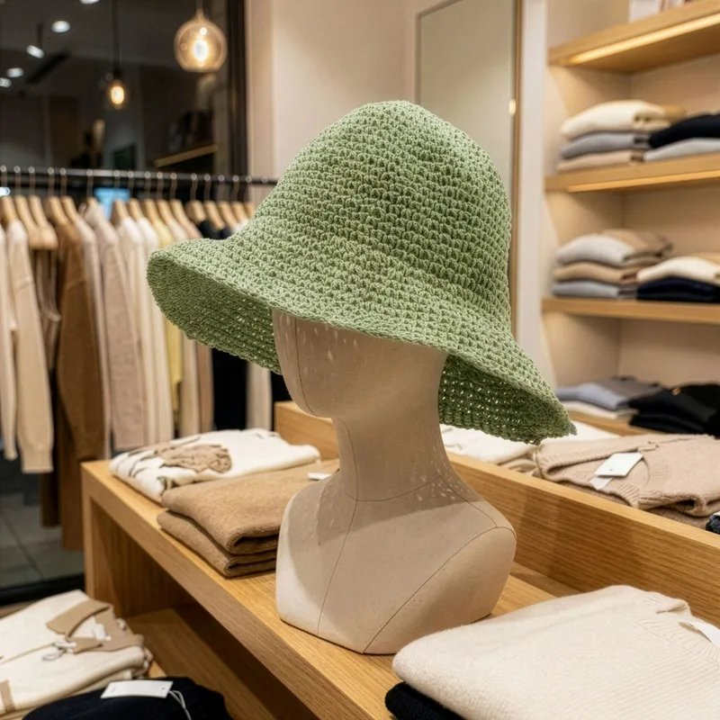 Nomad Sari Floppy Straw Sun Hat - Moss Verde — foto 4