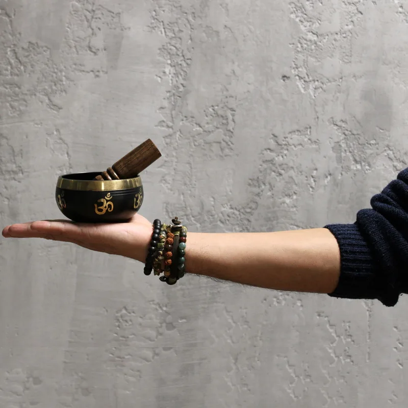 Yoga Om Singing Bowl Set — foto 5