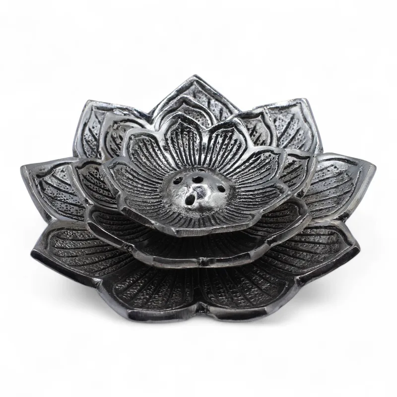 Tri-Flower Lotus Fiore Incenso Porta — foto 2