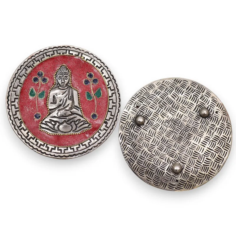 Buddha Red Decor Incenso Porta 10cm — foto 2