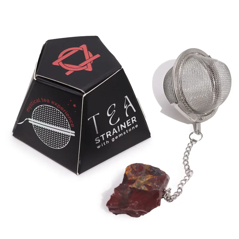 Raw Crystal Gemstone Tè Strainer - Mookaite