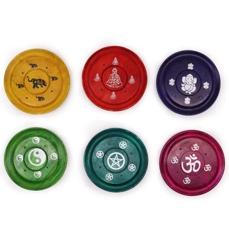 Assorted Design Incenso Plates — foto 1