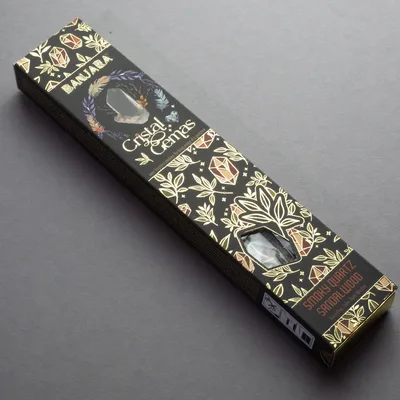 Banjara Cristal Gemas Incenso Sticks - Smoky Quartz Sandalwood — foto 4