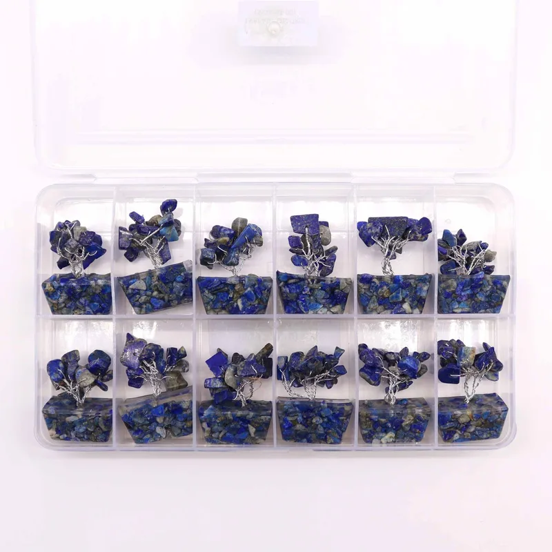 Mini Gemstone Trees On Orgonite Base - Sodalite (15 stones) — foto 5