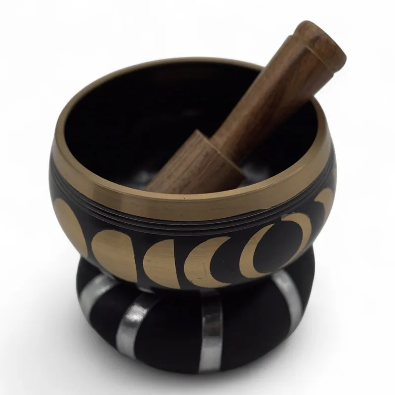 Moon Phase Singing Bowl Set- Nero 10.7cm — foto 3