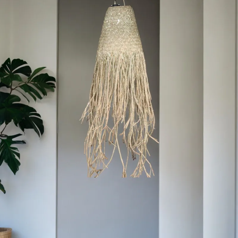 Naturale Braided in Doum Suspension Lamp Shade 20x15cm — foto 1