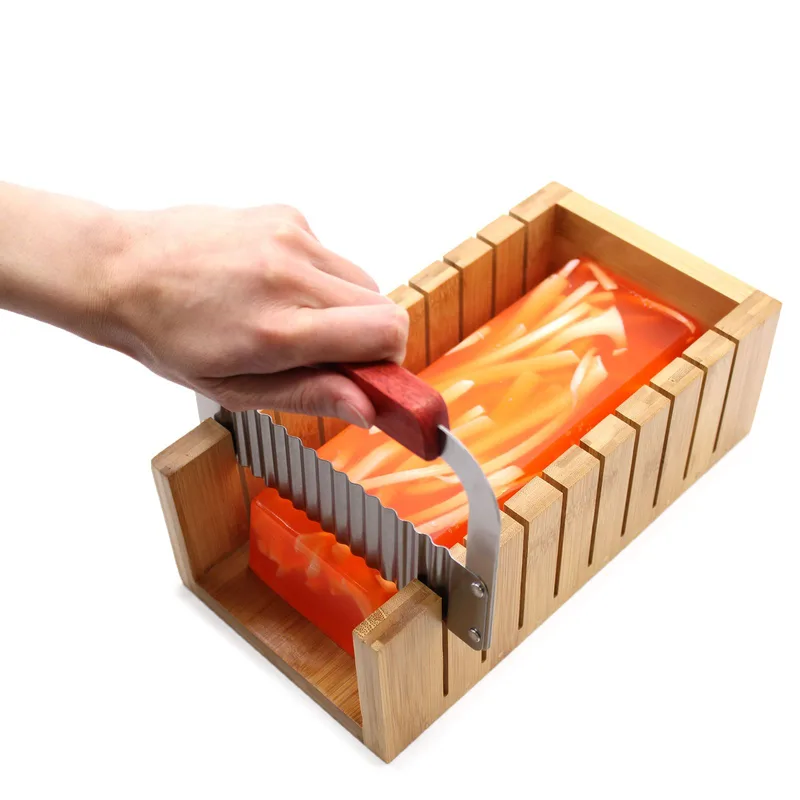 Wooden Sapone Loaf Cutter Set Wavy and Straight Cutter — foto 6