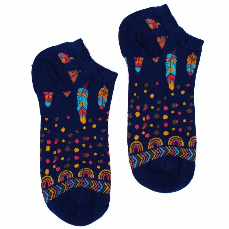 S/M Hop Hare Bamboo Socks Low (36-40) - Indian Feathers — foto 1