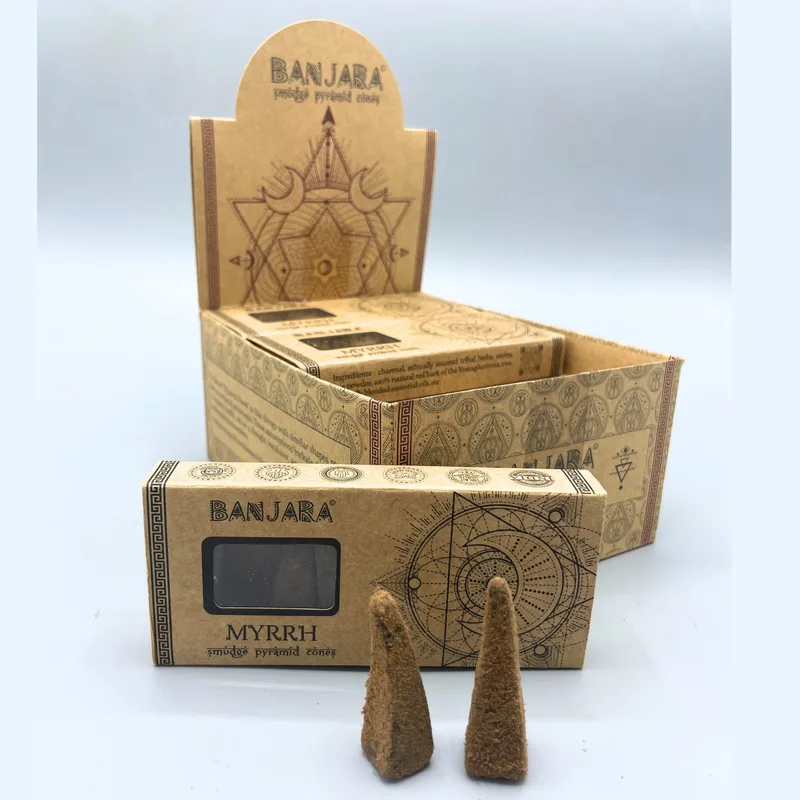 Banjara Smudge Pyramid Cones Myrrh — foto 5