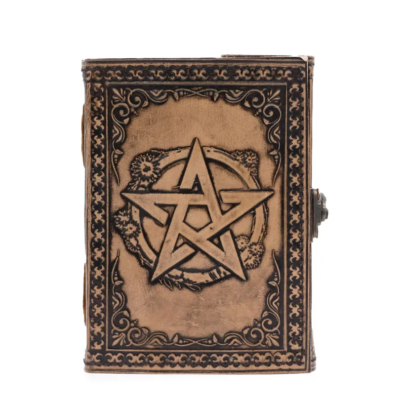 Pentacle Esoteric Notebook Anique Grey 200 pages Stich Edge 17.5x12.5x3cm — foto 1