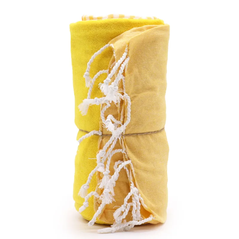 Cotton Pario Towel 100x180 cm Sunny Yellow