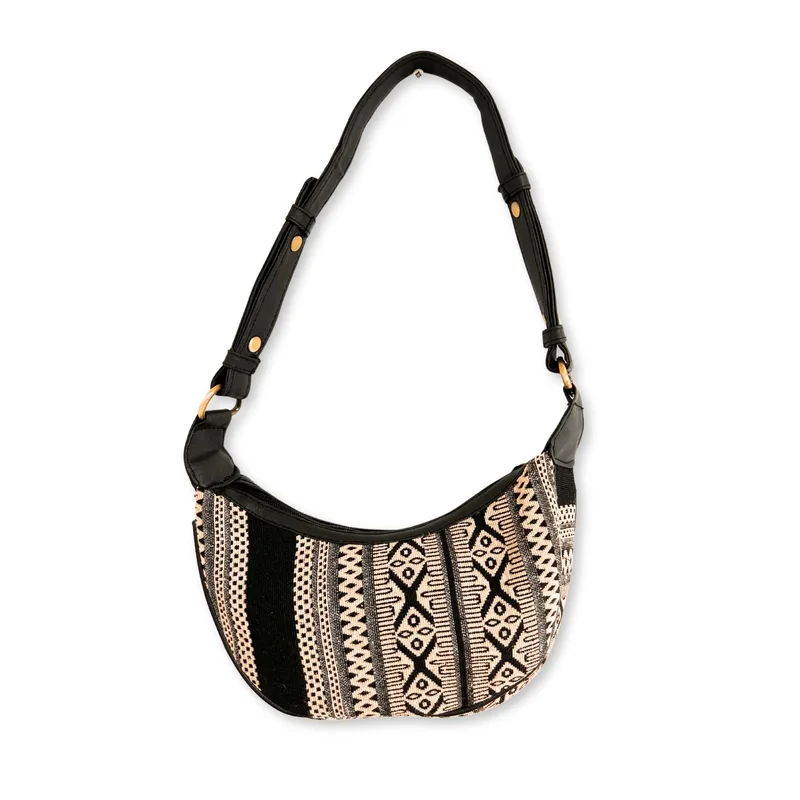 Jacquard Hobo Bag Grey Metro Nero strap) — foto 1