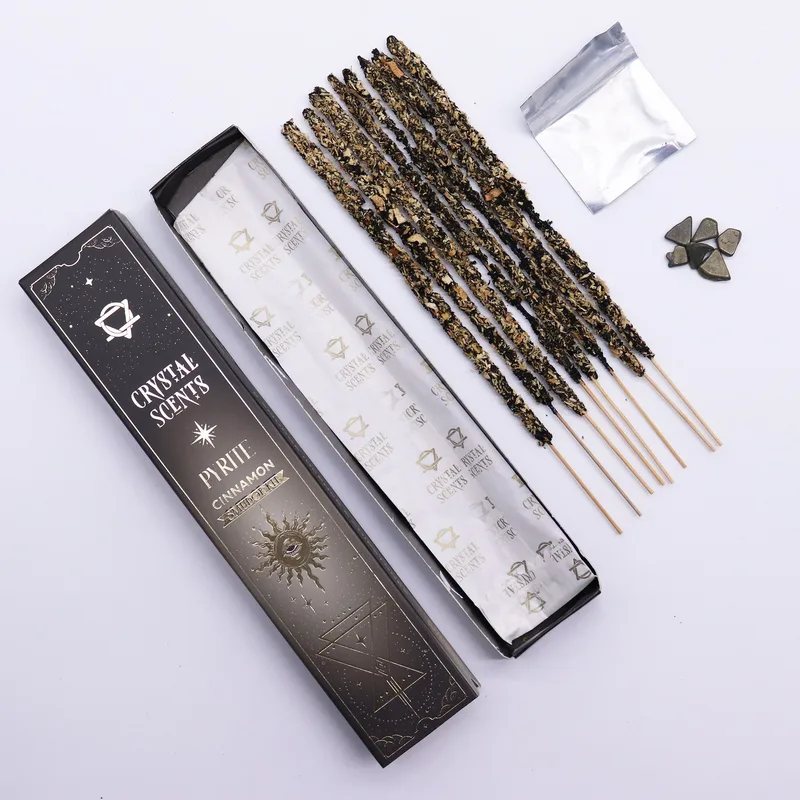 Pyrite Crystal Scents Smudge Incenso - Cannella — foto 5
