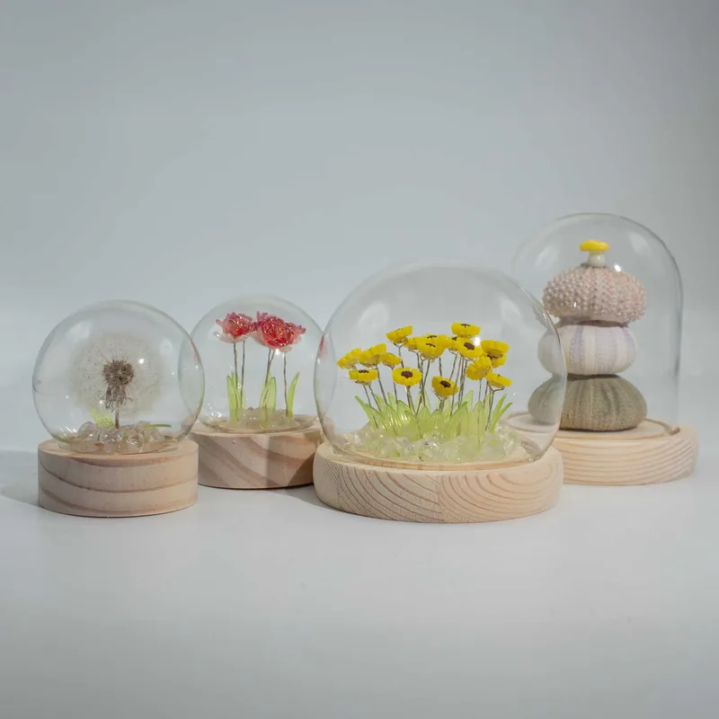 Floral Glow Garden Dome 3 Sea Urchins LED USB