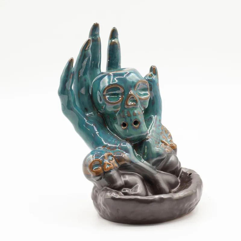 Backflow Incenso Bruciatore Skull in Hand — foto 3