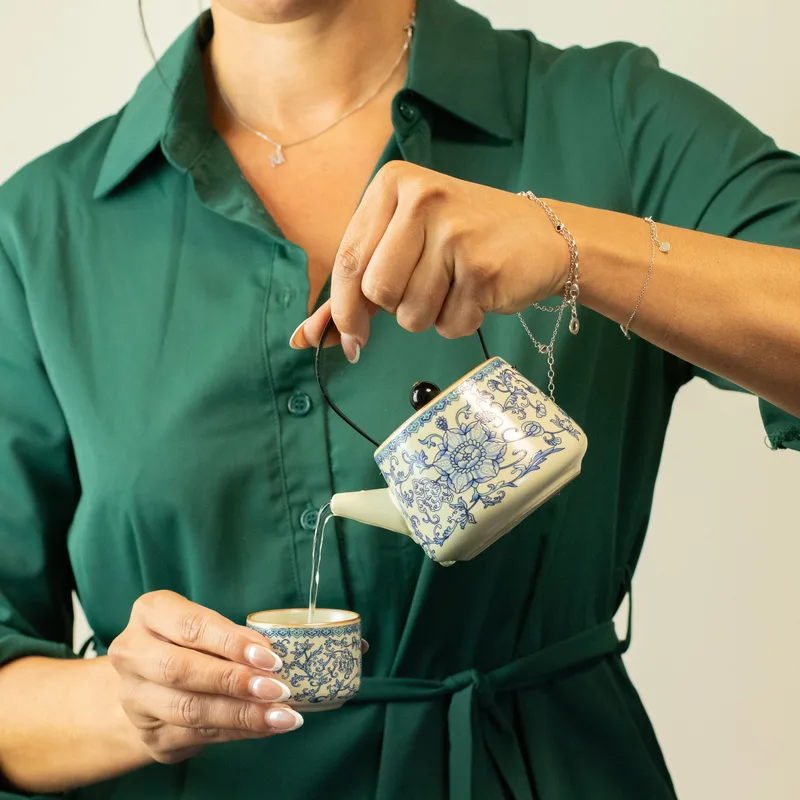 Travel Teapot Set & Two Cups - China Ru Blu — foto 3