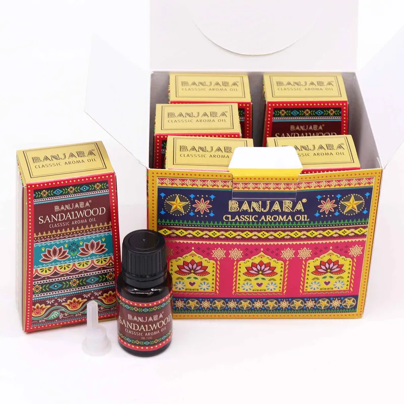 Banjara Indian Profumo Olio 10ml - Sandalwood