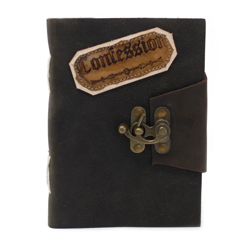 Leather Nero Confessions with Lock Notebook — foto 6