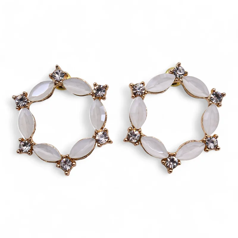 Pearl - Vintage Glass - Loop - Earrings — foto 4