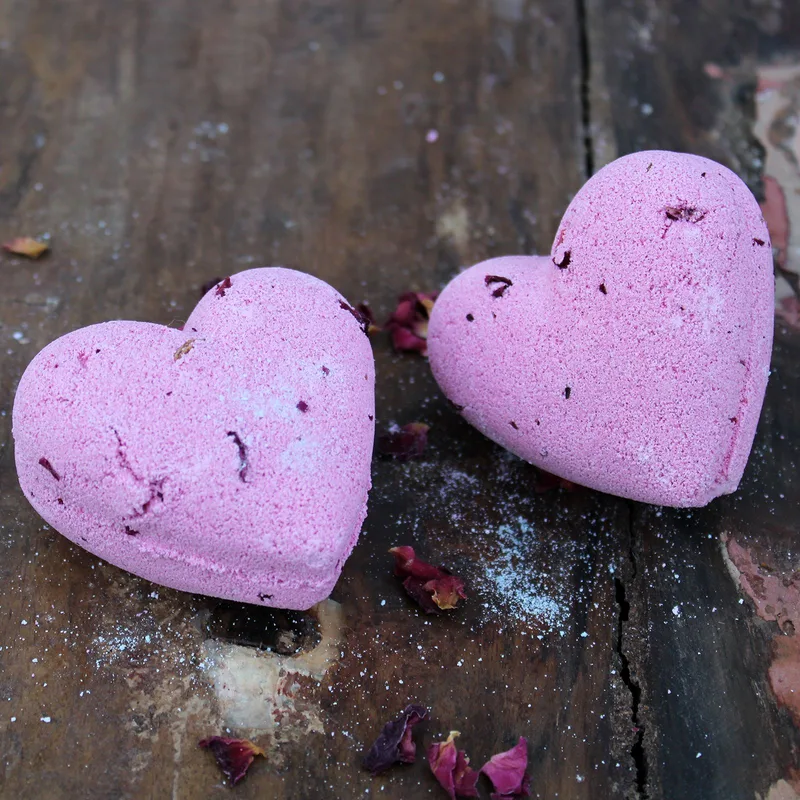 Love Heart Bagno Bomba 70g - Ylang & Rosa — foto 4