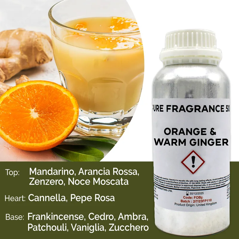 Arancia & Warm Ginger Puro Profumo Olio 500ml — foto 2