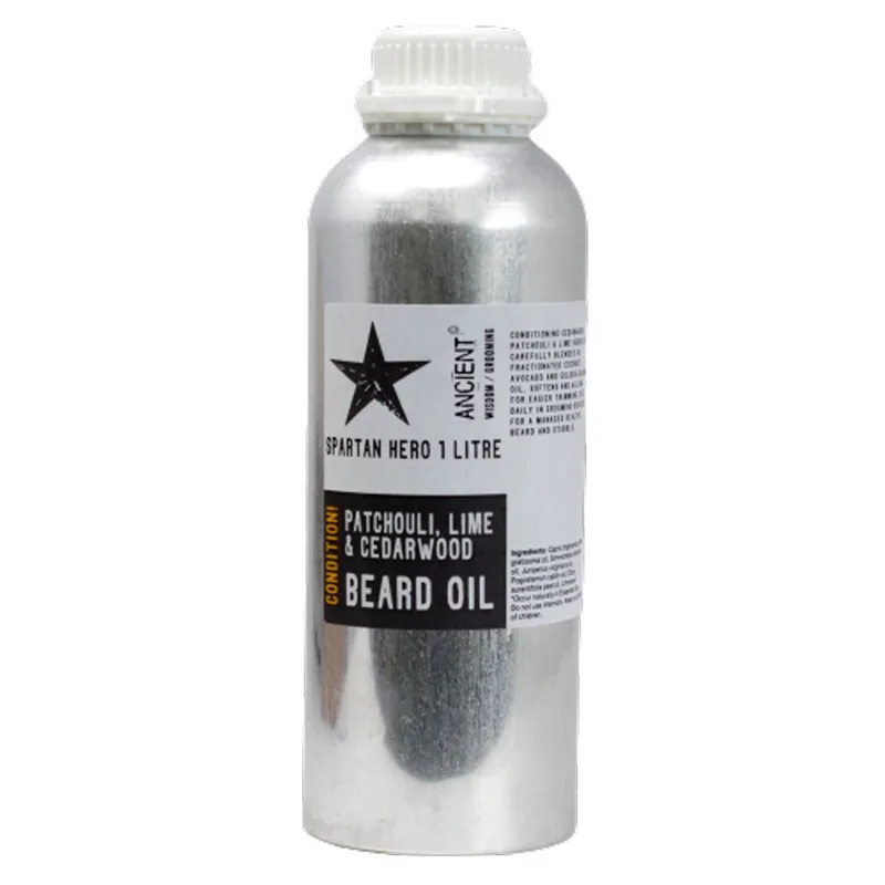 1 Litre Beard Olio Spartan Hero Condition!