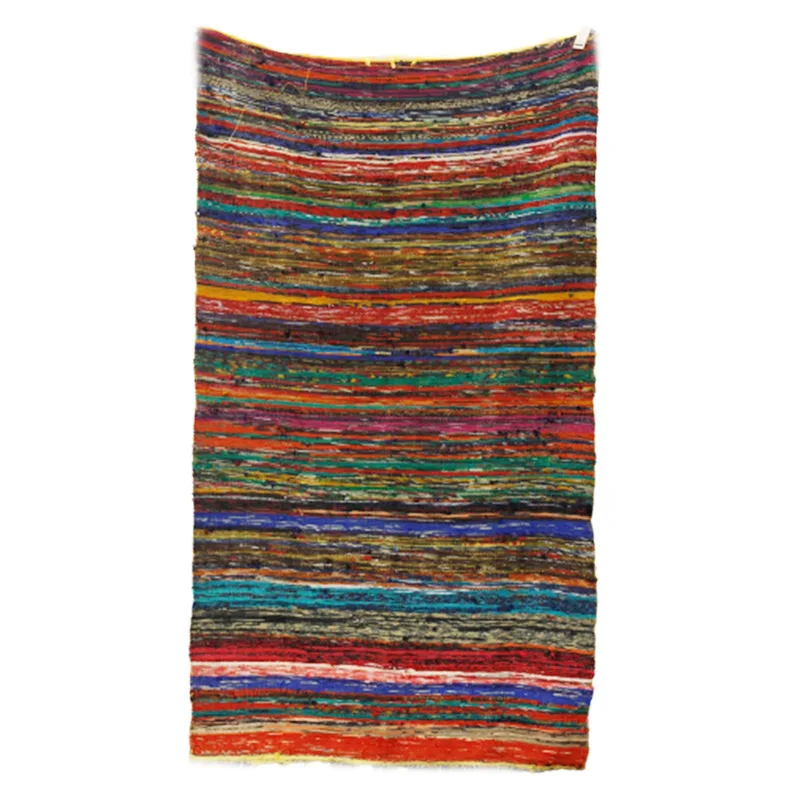 154 x 90cm Luxury Rag Rug - Yellow — foto 3