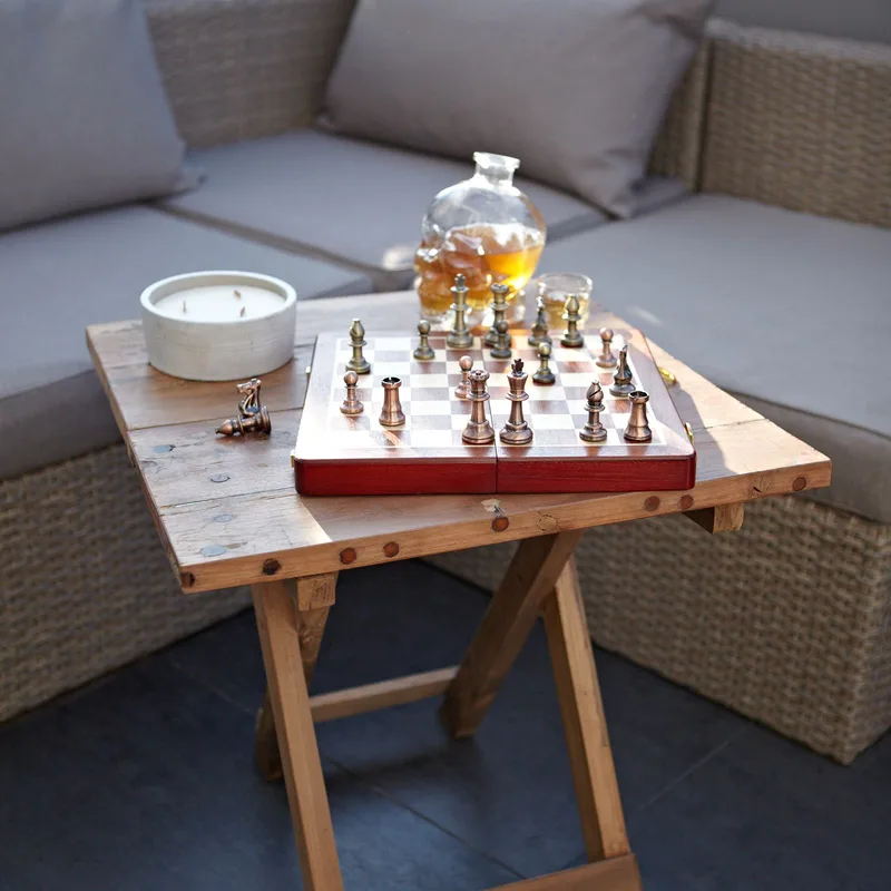 Square Folding Coffee Table 50x50cm — foto 5