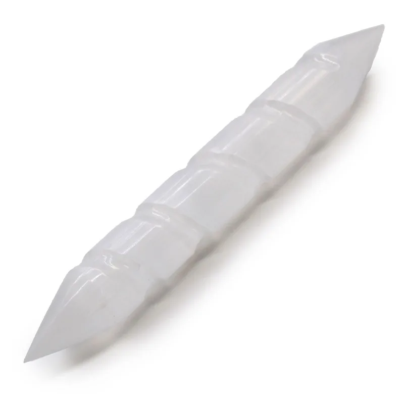 Selenite Spiral Wands - 16 cm (Point Both Ends) — foto 2