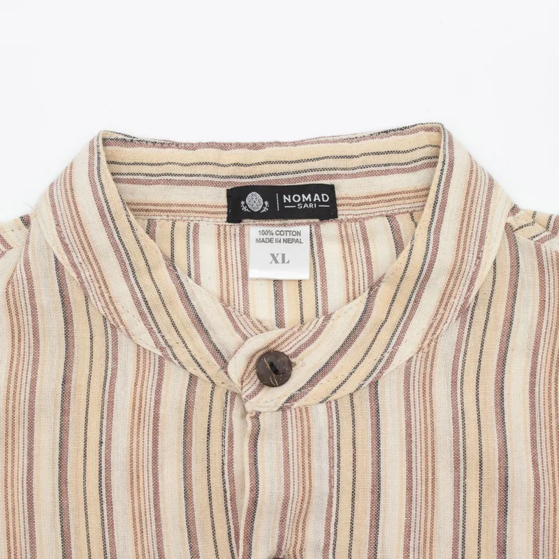 Nomad Sari Grandad Shirt Brown Beige XL — foto 5