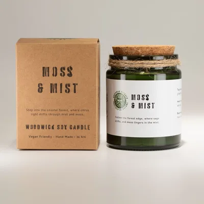 Greenman Woodwick Soy Candela Moss & Mist — foto 1