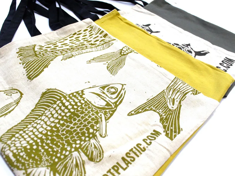 Lrg 2x4oz Reversable Cotton Bag 38x42cm - (2 designs) — foto 5