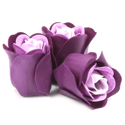 Set di 3 Saponi Fiore Cuore - Scatola con Lavanda e Rose — foto 1