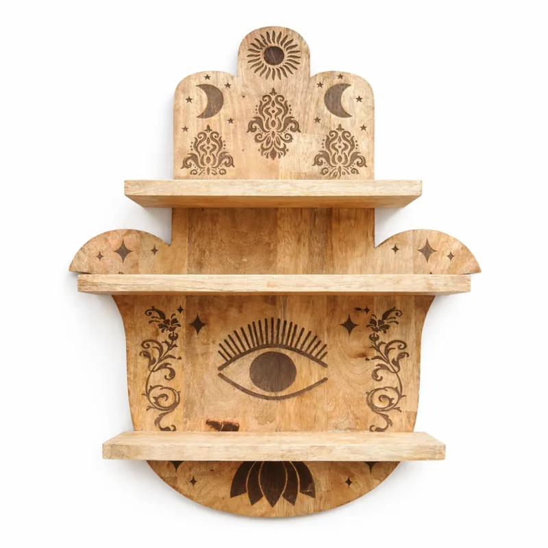 Hamsa Shaped Wall Shelf — foto 1