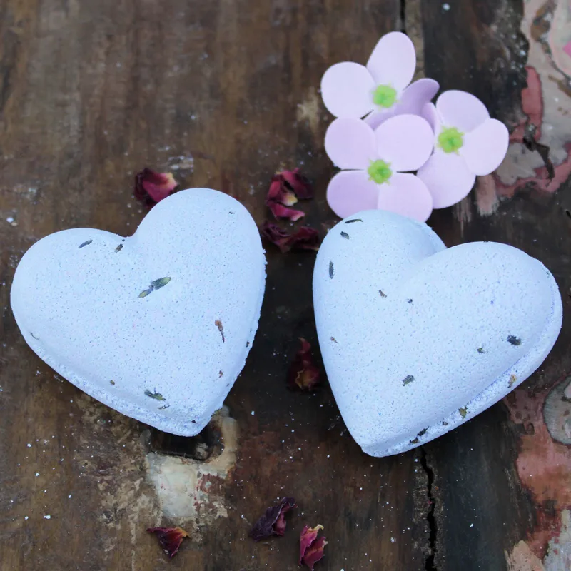 Love Heart Bagno Bomba 70g - French Lavanda — foto 1