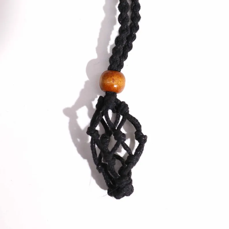 Crystal Gemstone Necklace Cord 45cm/18inch - Nero — foto 2