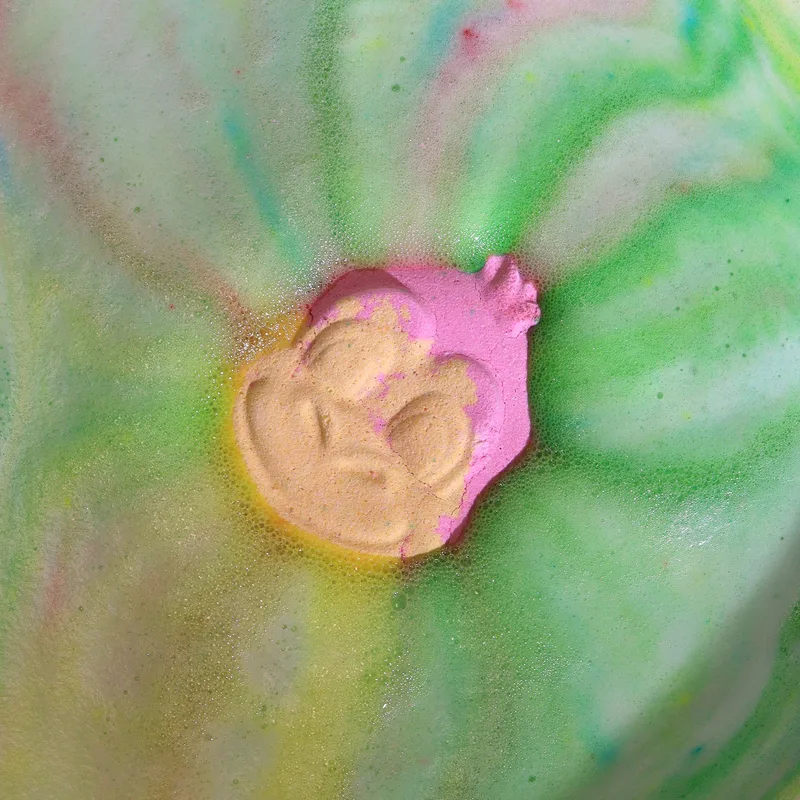 Monkey Bathbomb 90g - Guava & Strawberry — foto 4