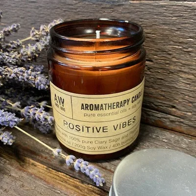 Aromatherapy Soy Candela 200g - Positive Vibes — foto 1