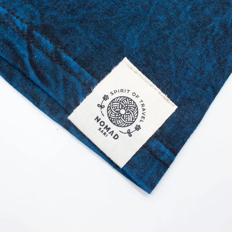 Nomad Sari Stonewashed Cotton T-Shirt Stay Selvatico Moon Child Blu XL — foto 5