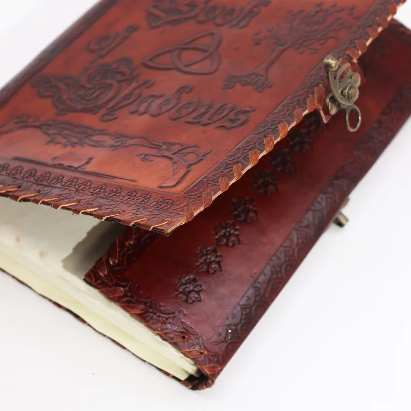 Large Book of Shadows Dark Tan 200 pages decle-edged 25x18x3cm