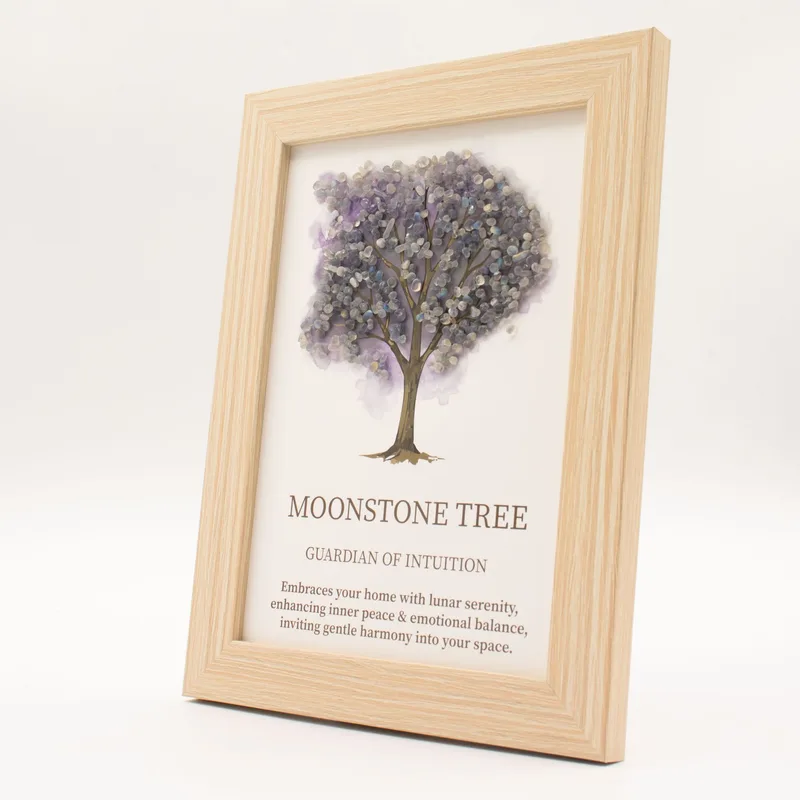 Pietra preziosa a forma di immagine - Albero della Vita - Onice (20x14,7x1 cm)