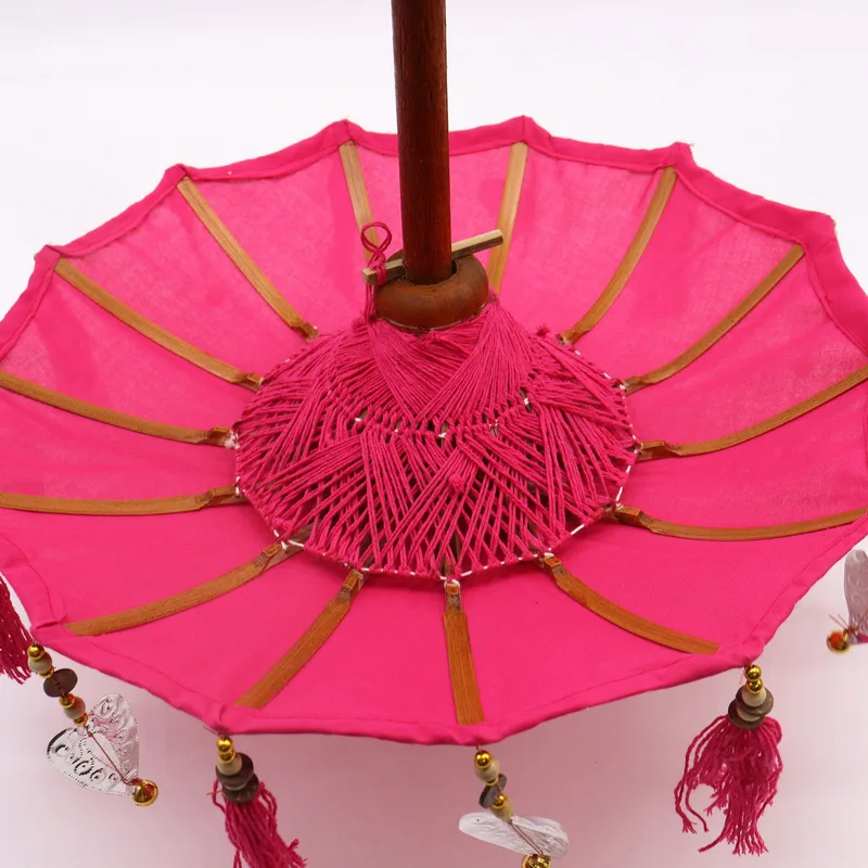 Bali Home Decor Parasol Cotton Pink 40cm — foto 3