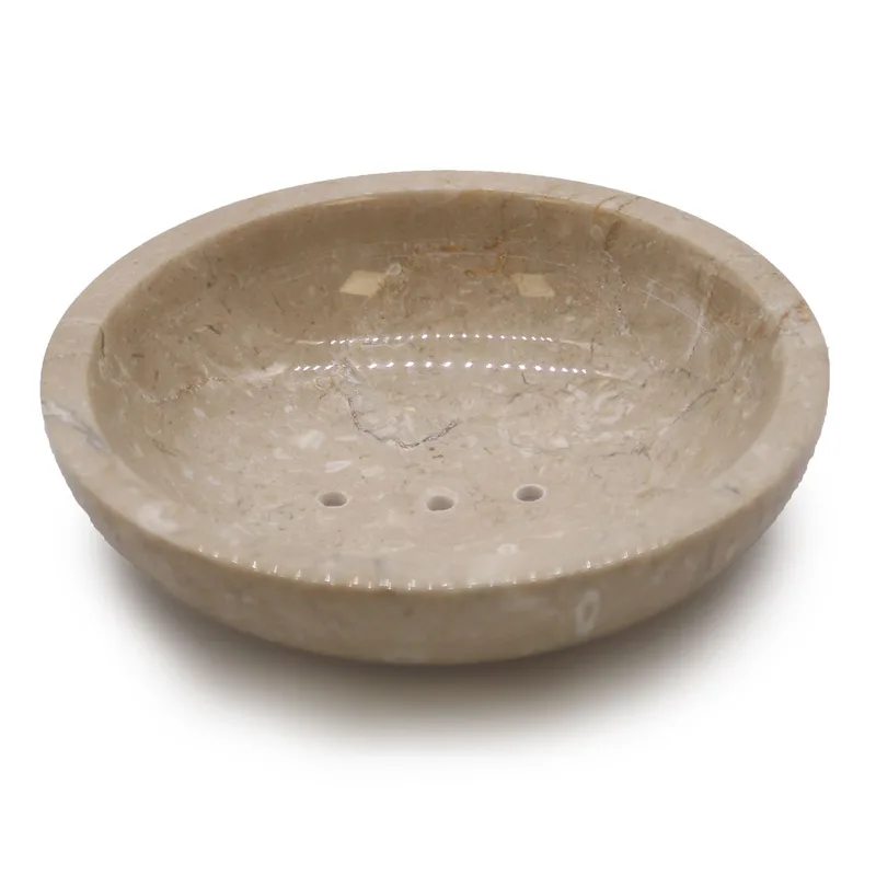 Round Honey Marble Rounded Sapone Dish — foto 1