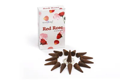 Red Rosa Incenso Cones