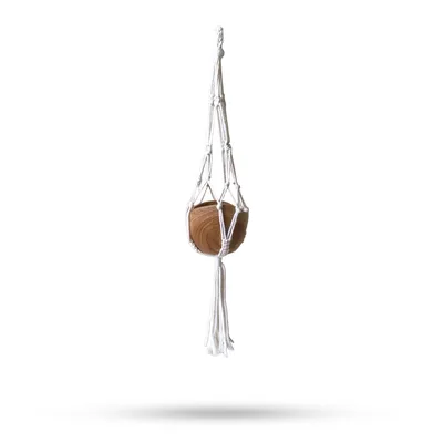 Macrame Pot Porta Classic - Naturale Lrg pot