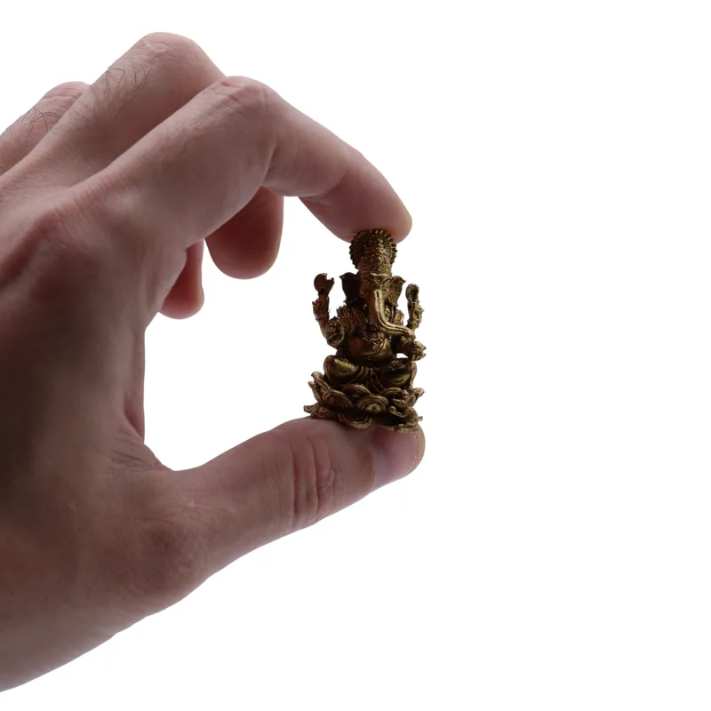 Brass Miniature Gods - Ganesha (22gms) - 37mm — foto 1