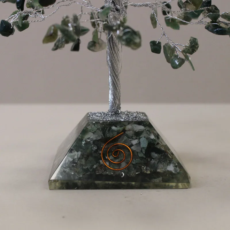 Gemstone Albero with Organite Base 320 Stone Moss Agate — foto 2