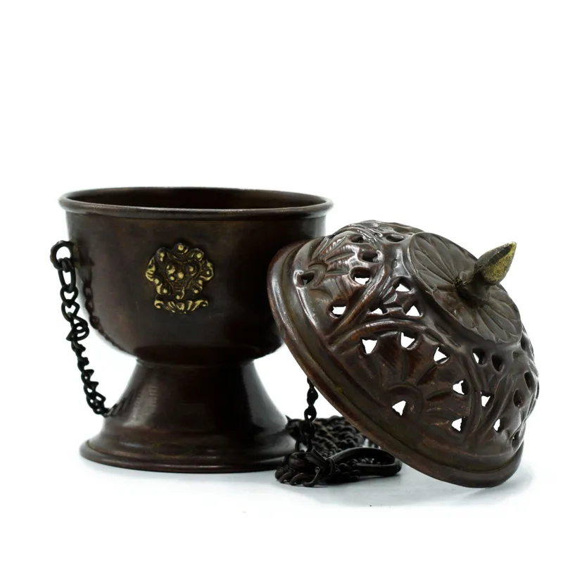 Copper Tibetan Incenso Bruciatore - Classic Hanging — foto 1