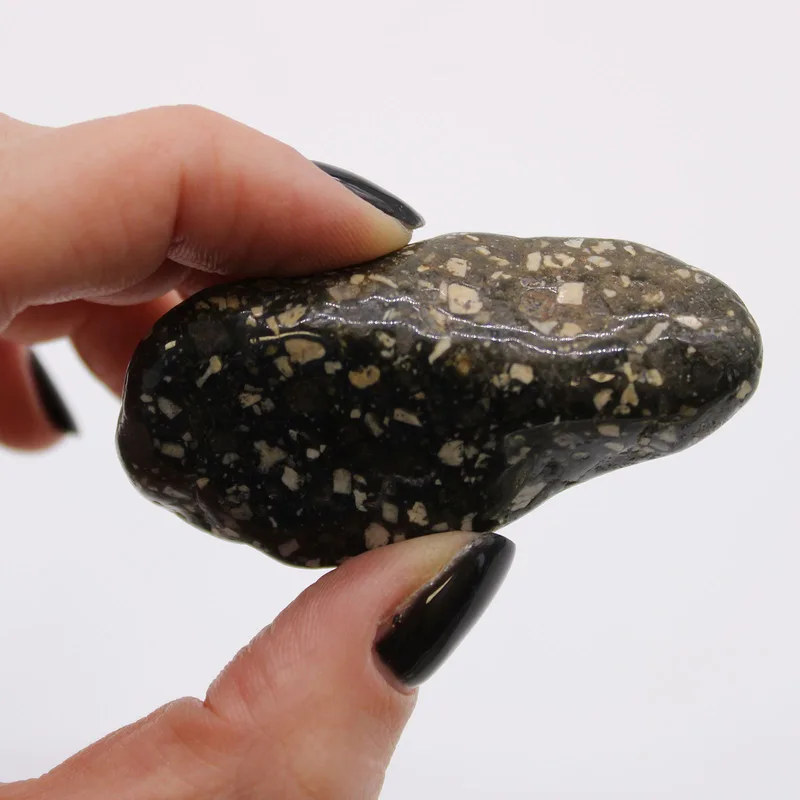 Bag of 6 Large African Tumble Stones - Guinea Fowl Bag of 6 Large — foto 1
